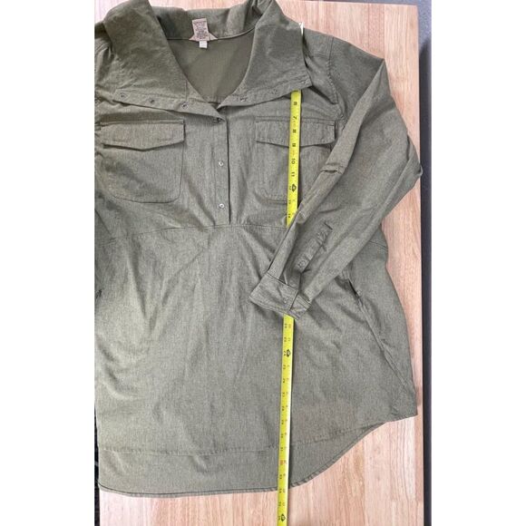 Duluth Trading Women's Plus Size 2X Green Sol Survivor Sun Protection Tunic Top - Picture 10 of 13